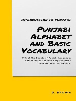 cover image of Punjabi Alphabet and Basic Vocabulary